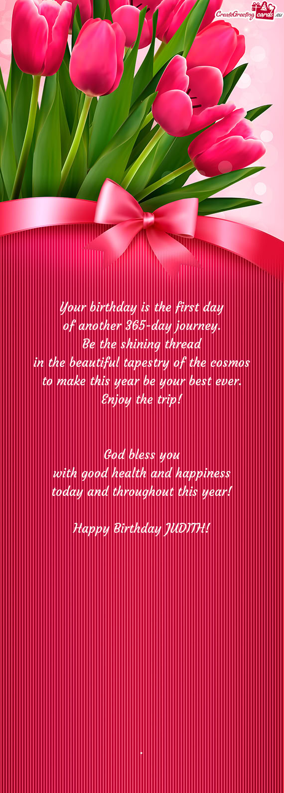 With good health and happiness