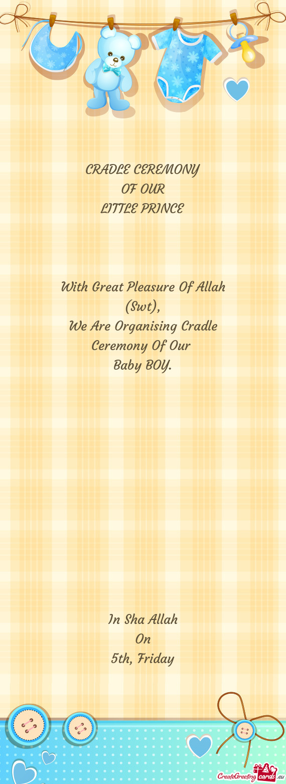 With Great Pleasure Of Allah