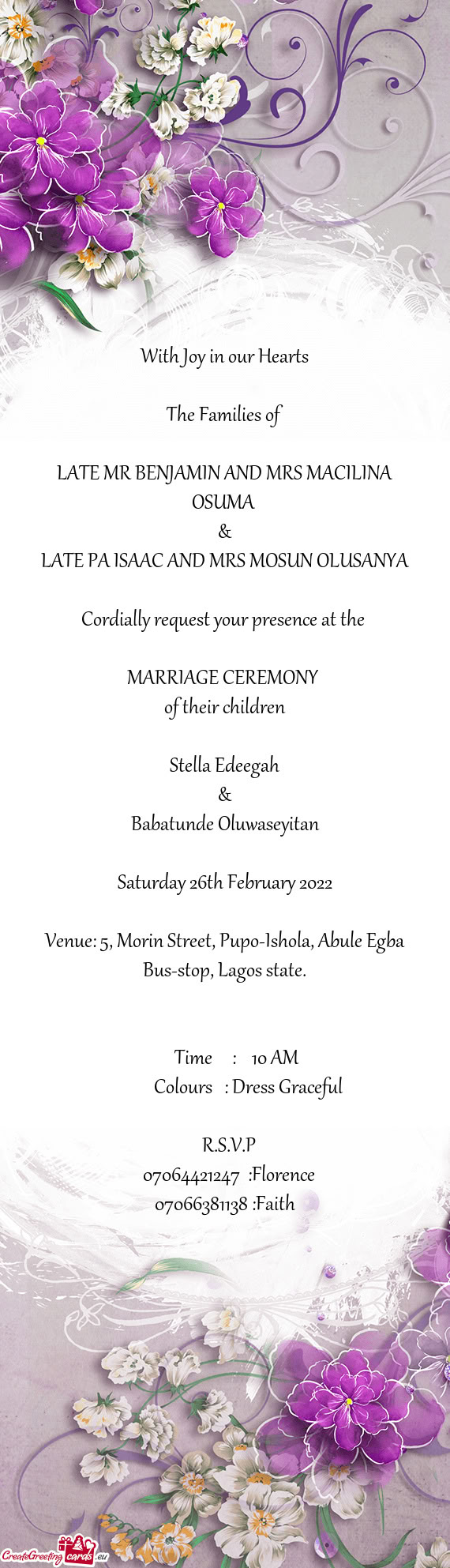 With Joy in our Hearts