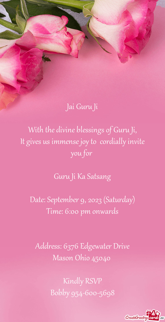 With the divine blessings of Guru Ji