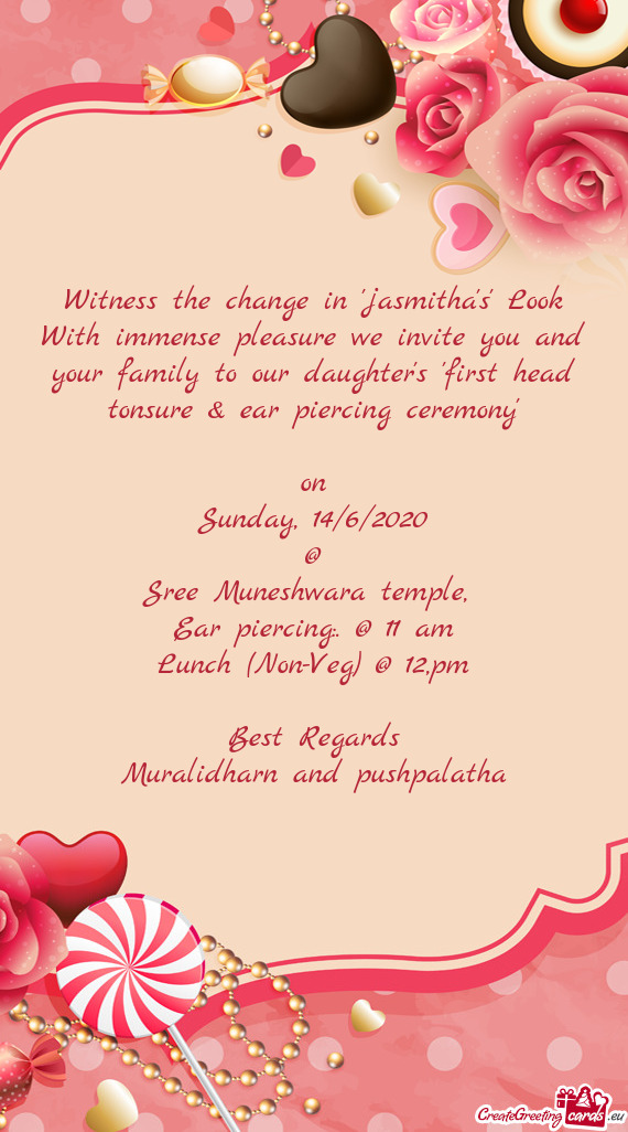 Witness the change in "jasmitha