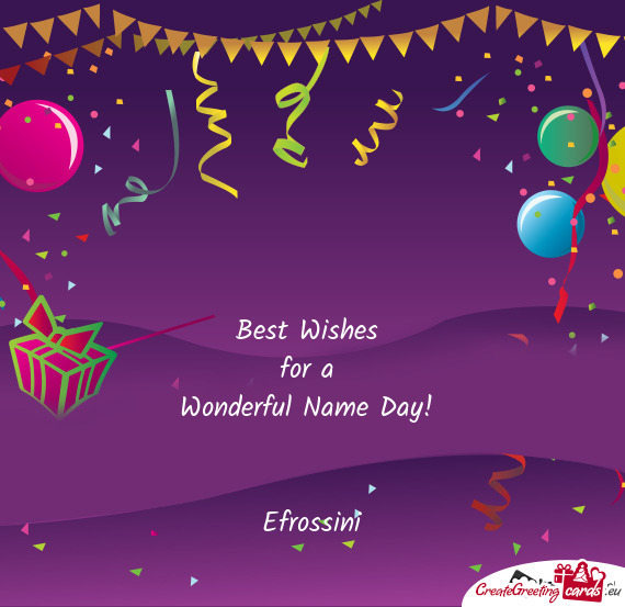 Wonderful Name Day