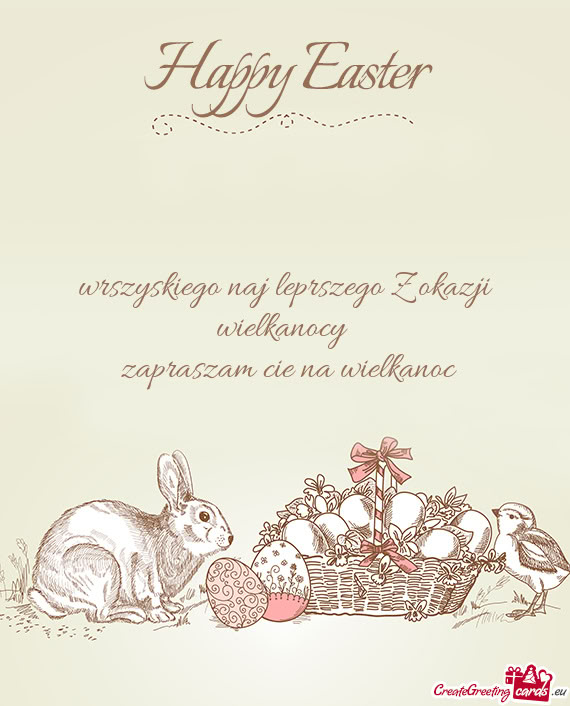 Wrszyskiego naj leprszego Z okazji wielkanocy