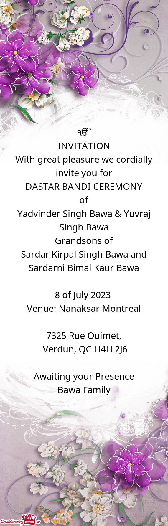 Yadvinder Singh Bawa & Yuvraj Singh Bawa