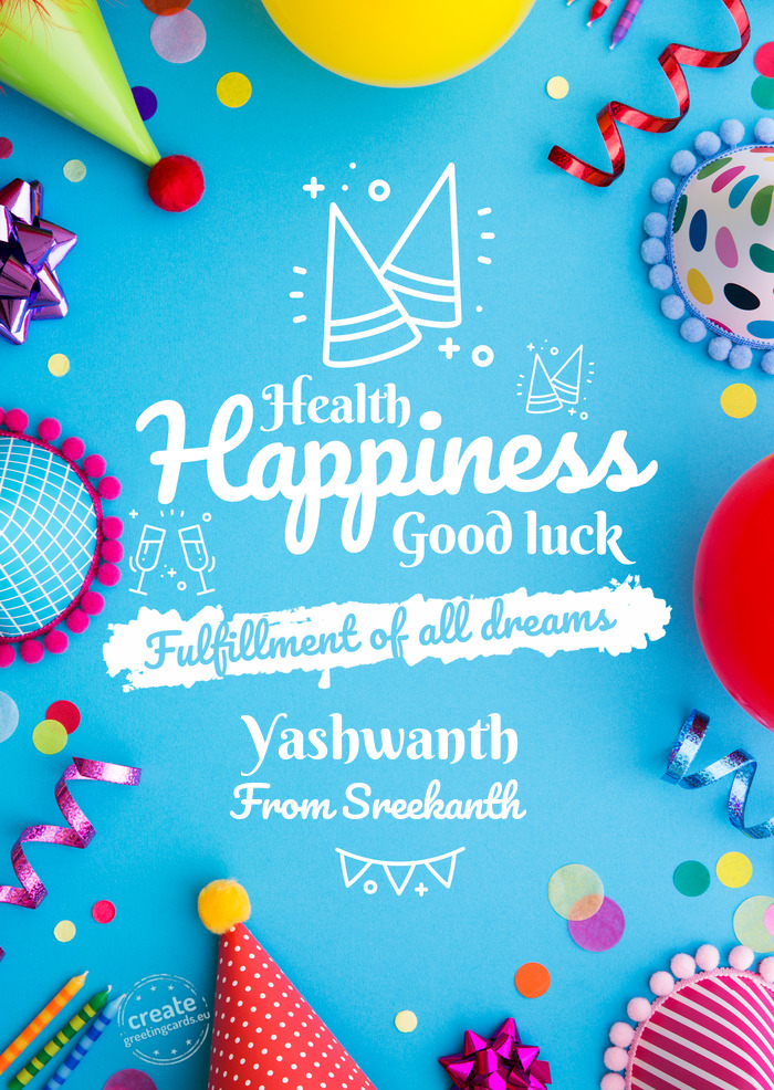 Yashwanth From Sreekanth