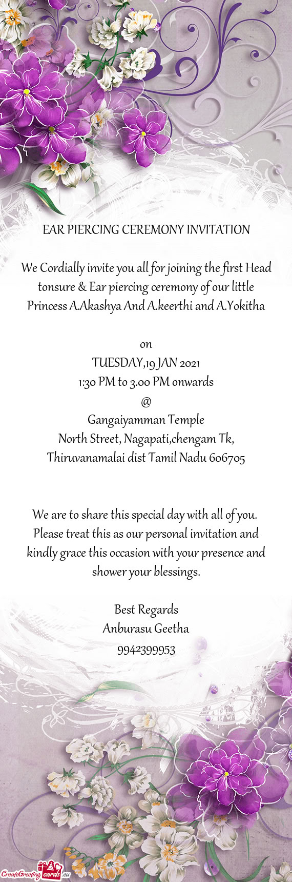 Yokitha  on TUESDAY