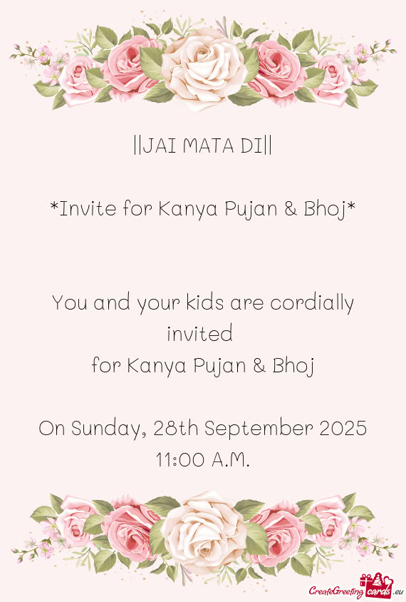 You and your kids are cordially invited