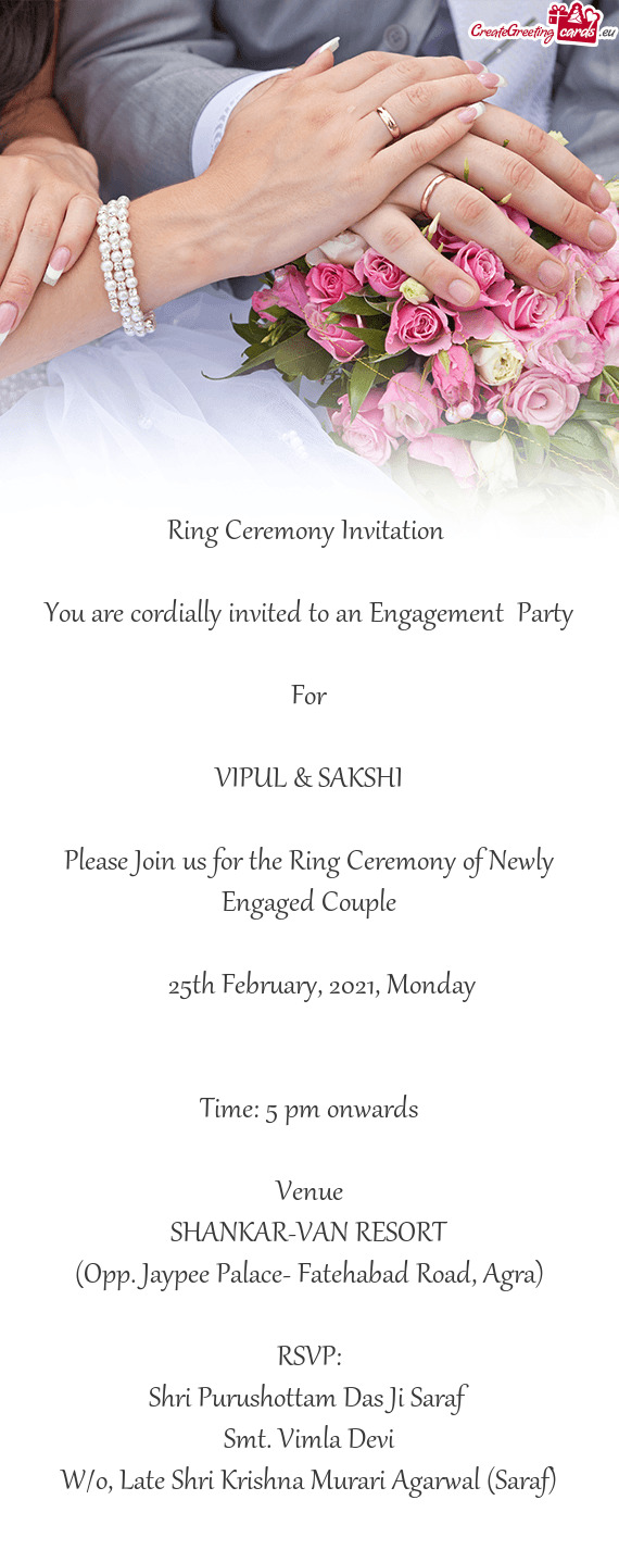 You are cordially invited to an Engagement Party