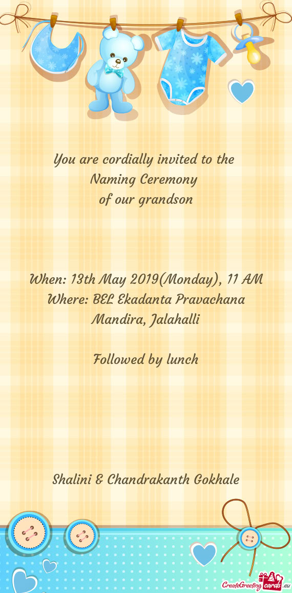 You are cordially invited to the