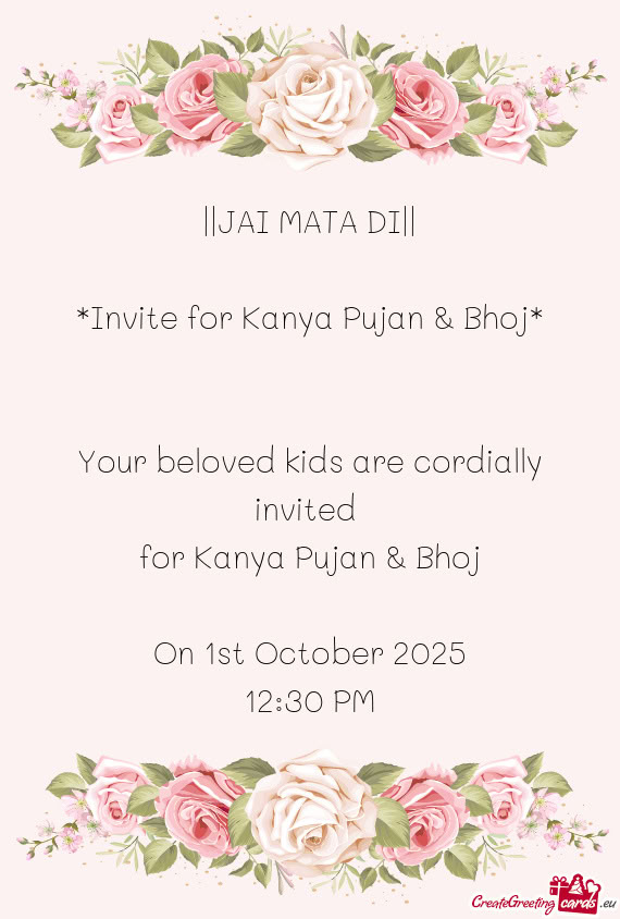 Your beloved kids are cordially invited