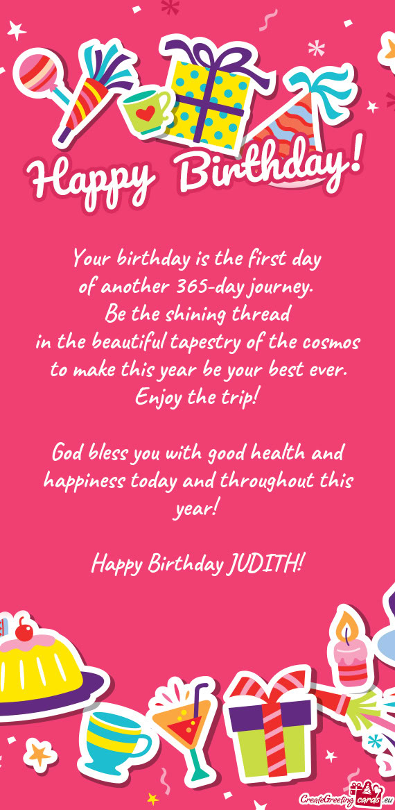 Your birthday is the first day