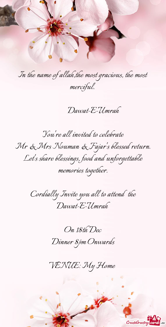 You're all invited to celebrate