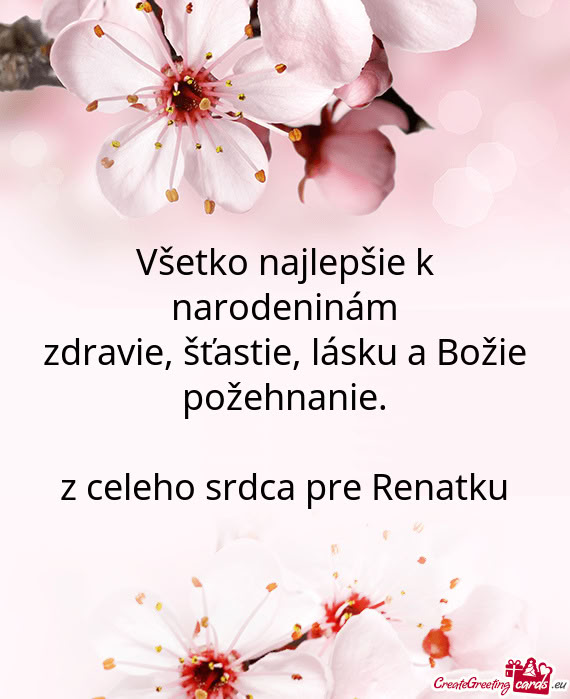 Z celeho srdca pre Renatku