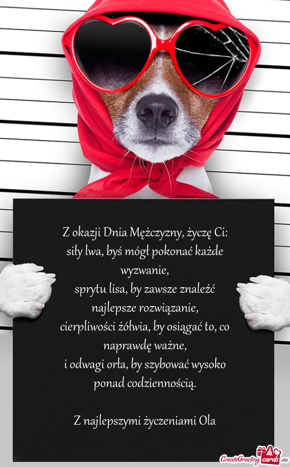 Z okazji Dnia Mężczyzny, życzę Ci