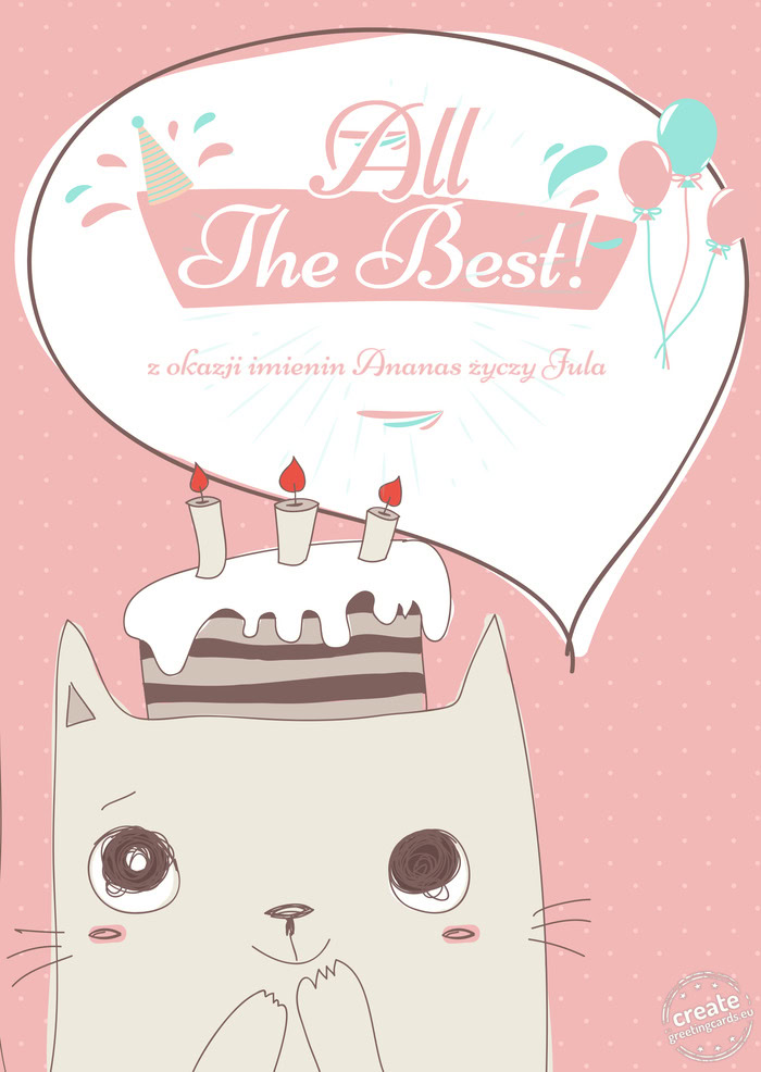 Z okazji imienin Ananas Jula