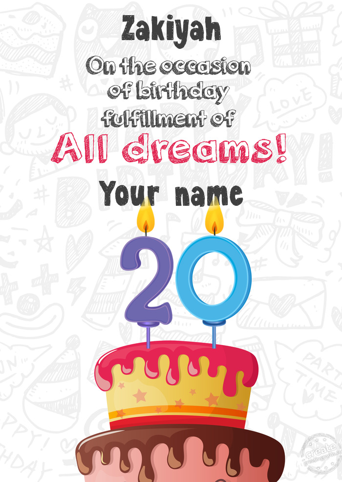 Zakiyah Your name 20