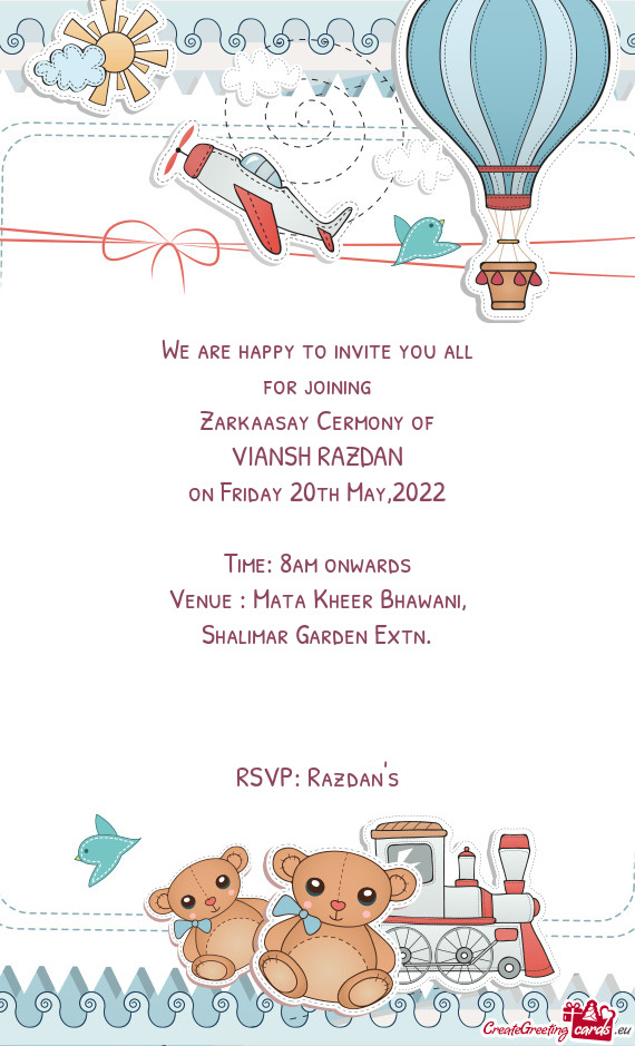 Zarkaasay Cermony of