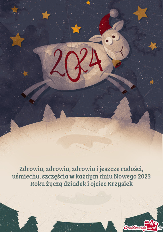 Zdrowia, zdrowia, zdrowia i jeszcze radości, uśmiechu, szczęścia w każdym dniu Nowego 2023 Roku