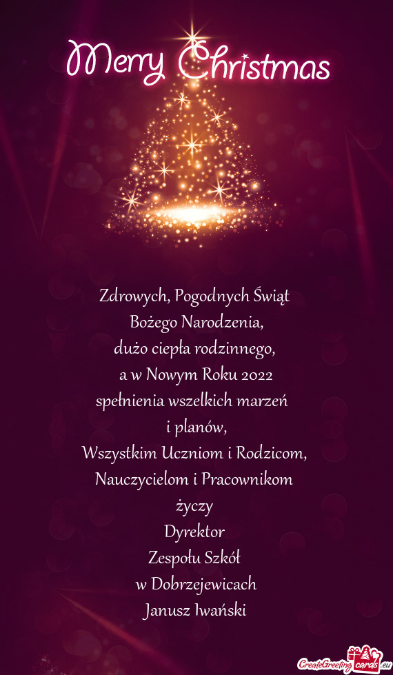 Zdrowych, Pogodnych Świąt