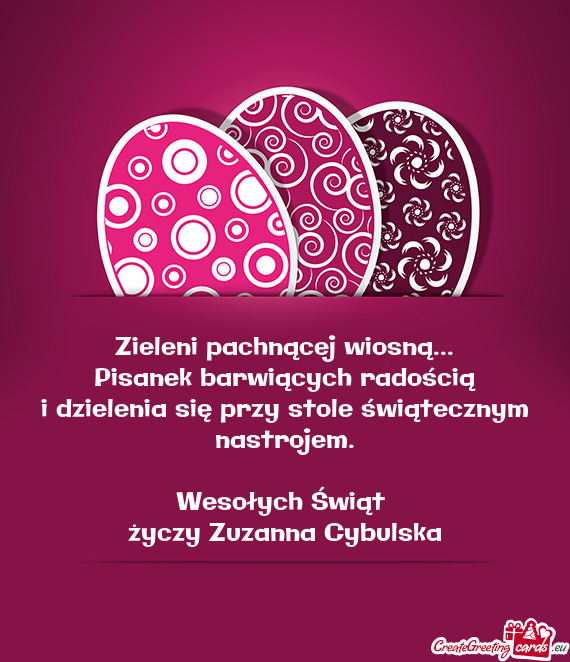 Zieleni pachnącej wiosną