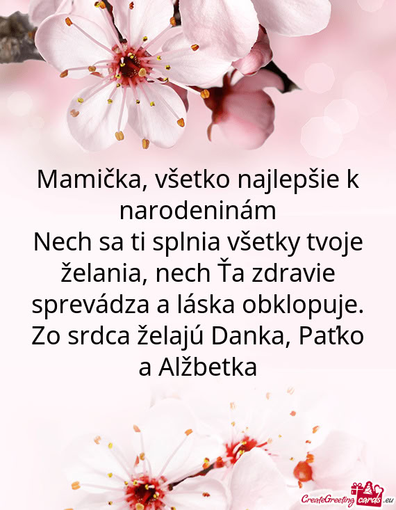 Zo srdca želajú Danka, Paťko a Alžbetka