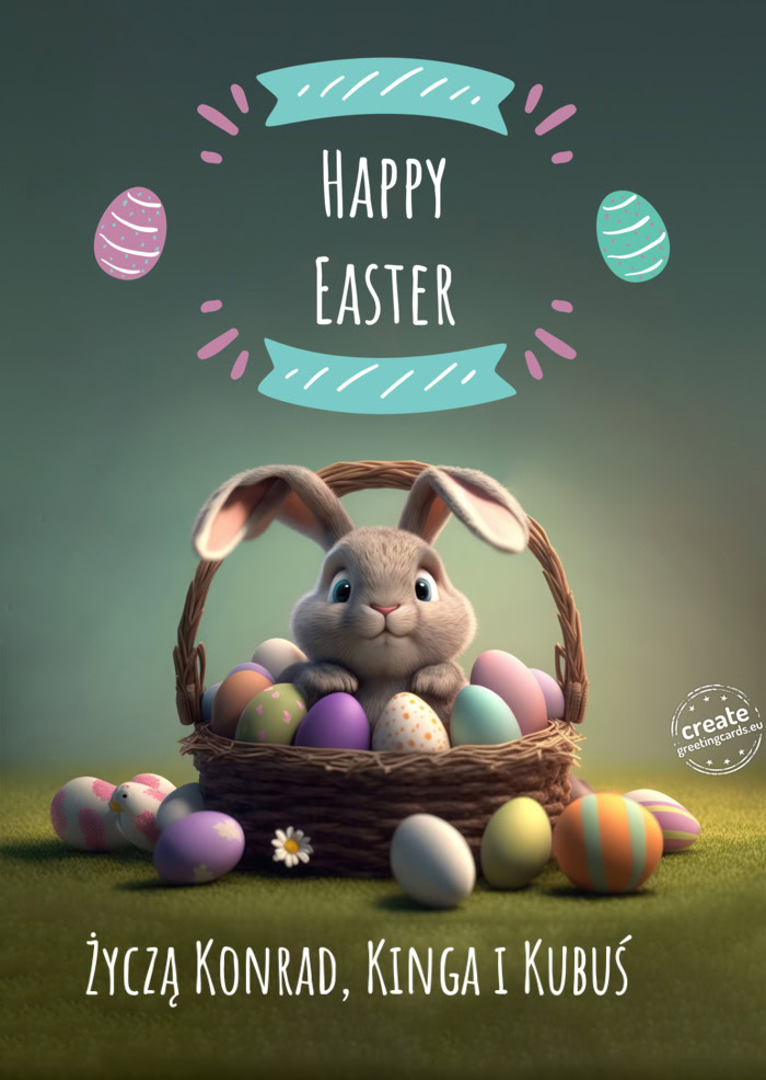 Życzą Konrad, Kinga i Kubuś 🩷