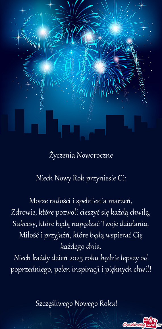 🎉 Życzenia Noworoczne 🎉