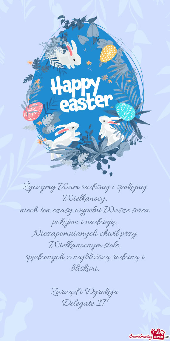 Życzymy Wam radosnej i spokojnej Wielkanocy