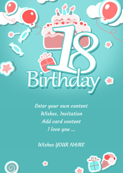 Card 18th Birthday