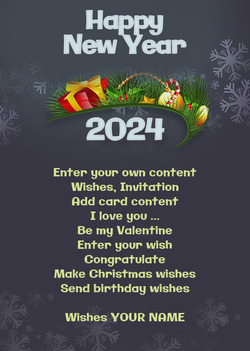 Dark New Year Card