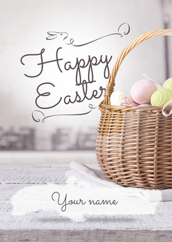 Basket card for Easter