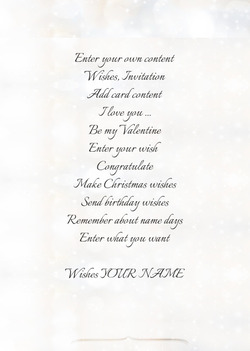 White Card Merry Christmas!